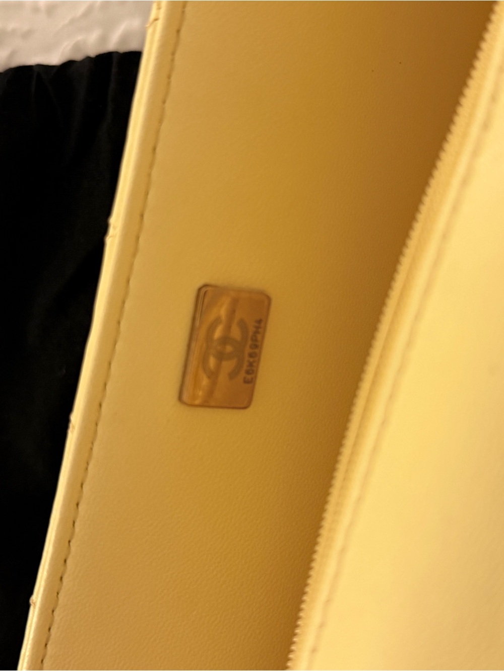 Chanel Yellow Quilted Lambskin Top Handle Flap Bag with Box & Dust Bag - Picture 4 of 7